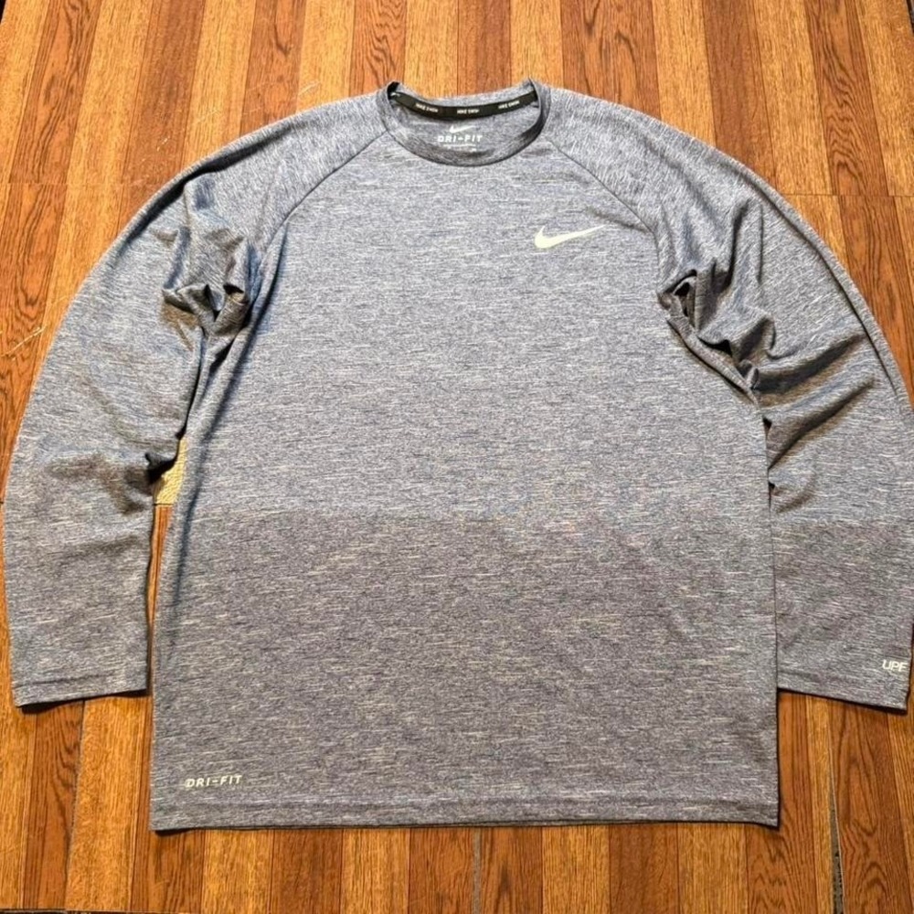 Nike Swim Dri-Fit UPF Tech Sportswear Running Sleeve Shirt Small